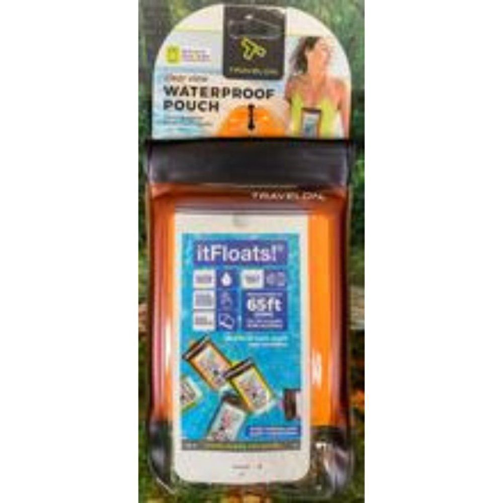 Waterproof Orange Smart Phone Pouch Size OS